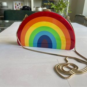 Milly - Half Moon Rainbow Clutch